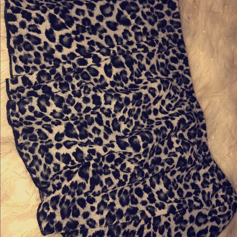 Leopard print off the shoulder top